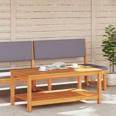 vidaXL Τραπέζι σαλονιού 70x40x45cm Στερεό ξύλο ακακίας 1 τεμ.