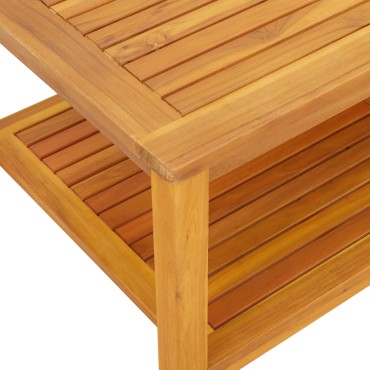 vidaXL Τραπέζι σαλονιού 70x40x45cm Στερεό ξύλο ακακίας 1 τεμ.