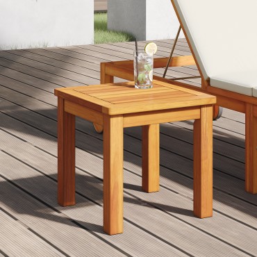 vidaXL Τραπέζι Κήπου 35x35x34cm Συμπαγές Ξύλο Ακακίας 1 τεμ.