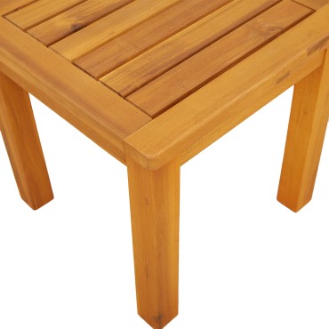vidaXL Τραπέζι Κήπου 35x35x34cm Συμπαγές Ξύλο Ακακίας 1 τεμ.