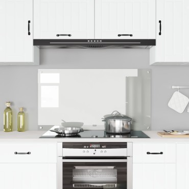 vidaXL Διάφανος Πίσω Τοίχος Κουζίνας 120x60x0,6 εκ Γυαλί Ανθεκτικό