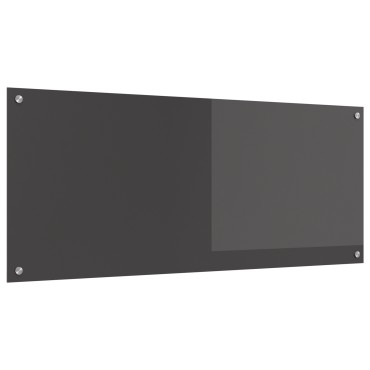 vidaXL Πλάτη κουζίνας Σκούρο Γκρι 120 x 50 cm σκληρυμένο γυαλί