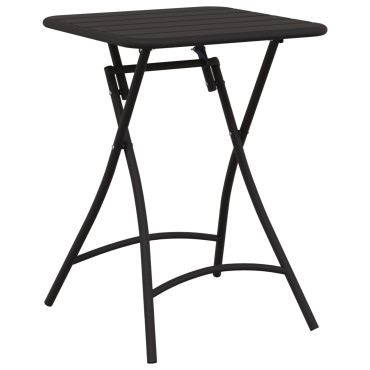 vidaXL Πτυσσόμενο Τραπέζι Κήπου - Ανθρακί - 55x55x73cm - Ατσάλι 1 τεμ.