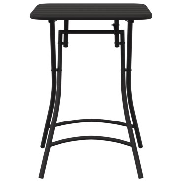 vidaXL Πτυσσόμενο Τραπέζι Κήπου - Ανθρακί - 55x55x73cm - Ατσάλι 1 τεμ.