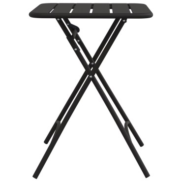 vidaXL Πτυσσόμενο Τραπέζι Κήπου - Ανθρακί - 55x55x73cm - Ατσάλι 1 τεμ.