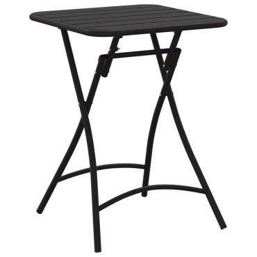 vidaXL Πτυσσόμενο Τραπέζι Κήπου - Ανθρακί - 55x55x73cm - Ατσάλι 1 τεμ.