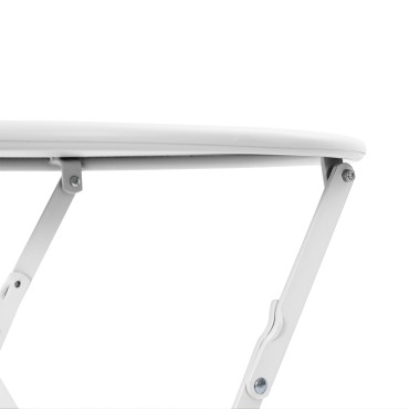 vidaXL τραπέζι bistro πτυσσόμενο λευκό 50x71cm από βαμμένο ατσάλι