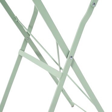 vidaXL Folding Garden Table Light Mint 50x71cm Steel
