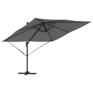 vidaXL Ομπρέλα Cantilever Roma Ανθρακί 286x285x265 cm Αλουμίνιο