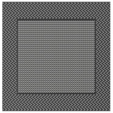 vidaXL Εξωτερικό Χαλί 'ARAKIL' Μαύρο και Γκρι 250x250 εκ PP