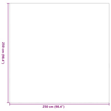 vidaXL Εξωτερικό Χαλί 'ARAKIL' Μαύρο και Γκρι 250x250 εκ PP