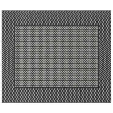 vidaXL Εξωτερικό Χαλί "ARAKIL" Μαύρο και Γκρι 250x300 εκ PP