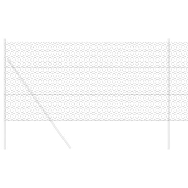 vidaXL Εξάγωνο Πλέγμα Γκρι 1.2x10 μ Ατσάλι 1000x120x0.09cm