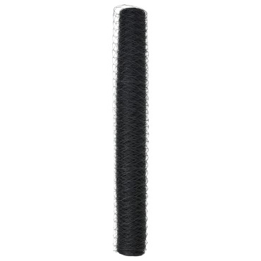 vidaXL Εξάγωνο Πλέγμα Γκρι 1.2x10 μ Ατσάλι 1000x120x0.09cm