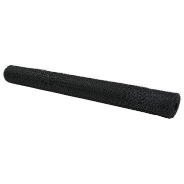 vidaXL Εξάγωνος Φράχτης Γκρι 1.4x10 μ Ατσάλι 1000x140x0.07cm