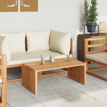 vidaXL Τραπέζι Κήπου 90x49.7x36cm Μασίφ Ξύλο Τίκ 1 τεμ.