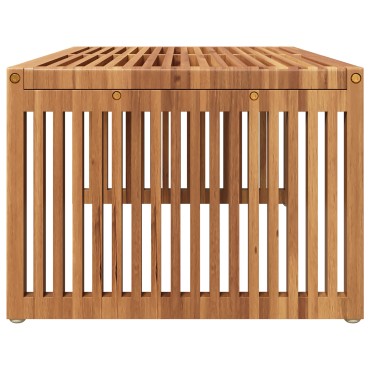 vidaXL Τραπέζι Κήπου 90x49.7x36cm Μασίφ Ξύλο Τίκ 1 τεμ.