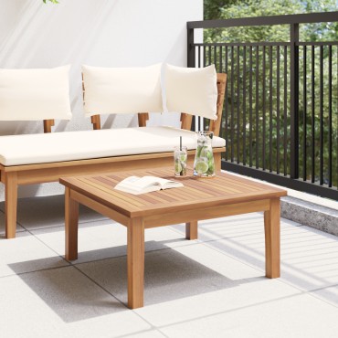 vidaXL Τραπέζι Κήπου Καφέ Μασίφ ξύλο teak 60x60x30cm