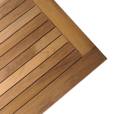 vidaXL Τραπέζι Κήπου Καφέ Μασίφ ξύλο teak 60x60x30cm