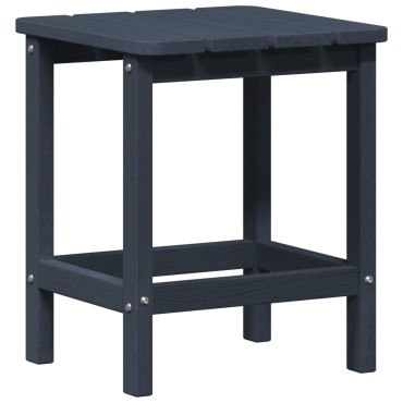 vidaXL Τραπέζι Adirondack Ναυτικό Μπλε 38x38x46cm HDPE 1 τεμ.