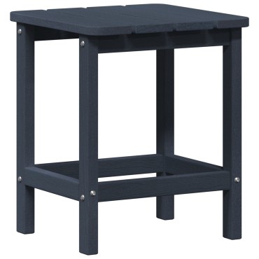 vidaXL Τραπέζι Adirondack Ναυτικό Μπλε 38x38x46cm HDPE 1 τεμ.