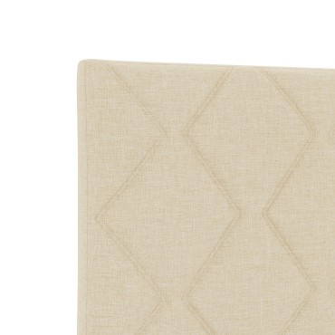 vidaXL Κεφαλάρι Σχέδιο Δα Diamond Blocks Κρεμ Υφάσματος 100x7x78cm 1 τεμ.