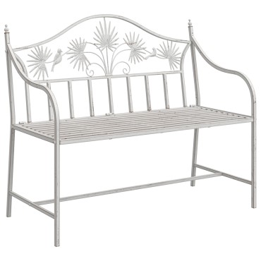 vidaXL Πάγκος Λευκό Μέταλλο 104x52.5x89cm Χτισμένος για Διάρκεια