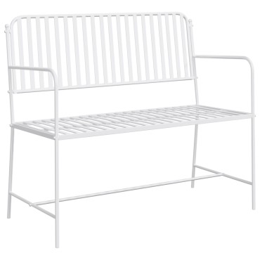 vidaXL Πάγκος Λευκό Μέταλλο 103.5x51.5x90cm Ανθεκτικός
