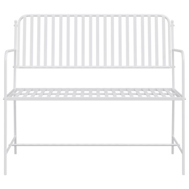 vidaXL Πάγκος Λευκό Μέταλλο 103.5x51.5x90cm Ανθεκτικός