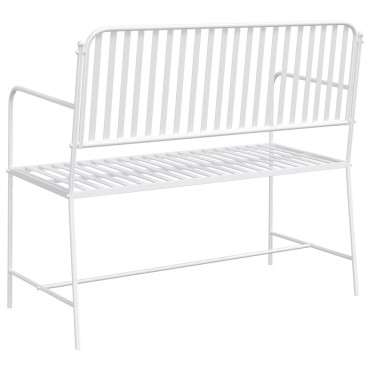 vidaXL Πάγκος Λευκό Μέταλλο 103.5x51.5x90cm Ανθεκτικός