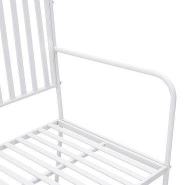 vidaXL Πάγκος Λευκό Μέταλλο 103.5x51.5x90cm Ανθεκτικός