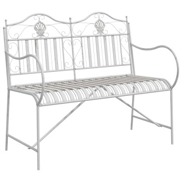 vidaXL Πάγκος Λευκό Μεταλλικό 103.5x59x89cm Ανθεκτικό