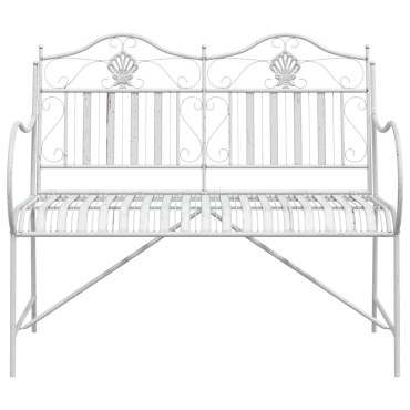 vidaXL Παγκάκι κήπου 2 -Seater 103,5x59x89cm Ατσάλι 1 τεμ.
