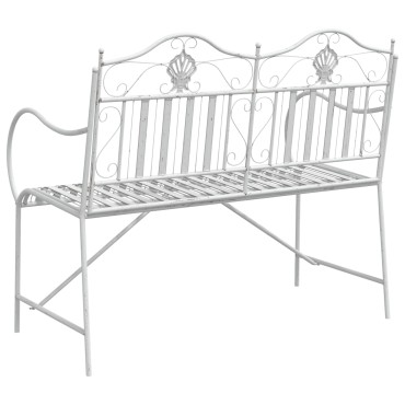 vidaXL Παγκάκι κήπου 2 -Seater 103,5x59x89cm Ατσάλι 1 τεμ.