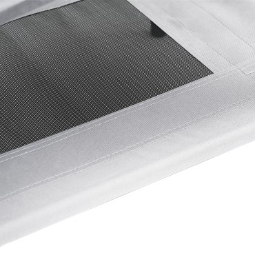 vidaXL Κρεβάτι Σκύλου Ασημί Γκρι 92 x 77 x 82,5 εκ. Ατσάλι