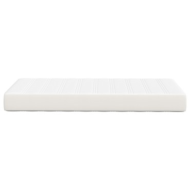 vidaXL Στρώμα με Τσέπες Κρεμ Μεσαίο 90x190x20cm Υφασμάτινο 1 τεμ. - Μονό