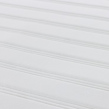 vidaXL Στρώμα με Τσέπες Κρεμ Μεσαίο 90x190x20cm Υφασμάτινο 1 τεμ. - Μονό