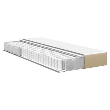 vidaXL Στρώμα με Pocket Springs Ανοιχτό Πράσινο Γκρι Μεσαίο 90x200x20cm Ύφασμα 1 τεμ. - Μονό