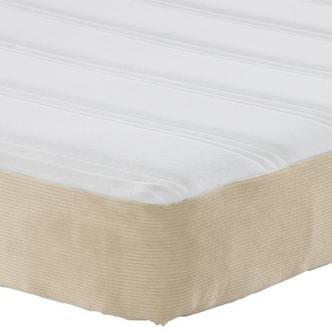 vidaXL Στρώμα με Ελατήρια Pocket, Φαίνεται Ήπιο, Πράσινο Γκρι, Μεσαίο, 100x200x20 cm Υφασμάτινο 1 τεμ.