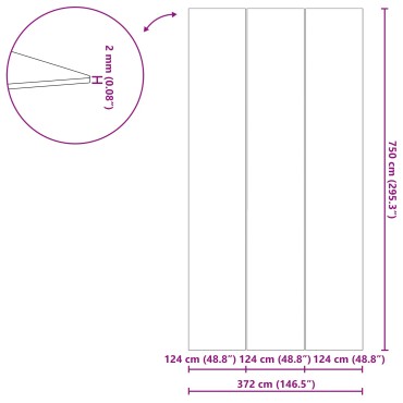vidaXL Εδαφοκάλυψη Πισίνας 750 x 372 x 0,1 εκ Ορθογώνιος Μαύρο