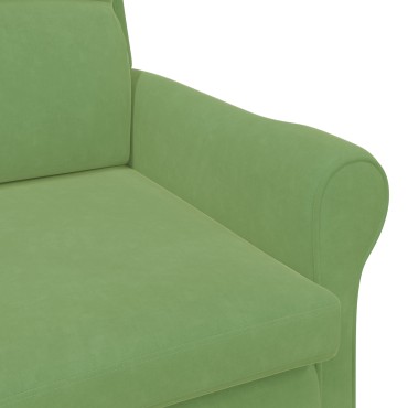 vidaXL Ανοιχτού Πράσινου Πολυθρόνα Ανοιχτό πράσινο Ύφασμα, Ξύλο