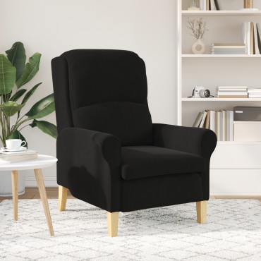 vidaXL Πολυθρόνα Μαύρο Βελούδο 76x94x102cm 1 τεμ.