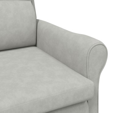 vidaXL Ανοιχτό Γκρι Πολυθρόνα Ανοιχτό γκρι Ύφασμα Κανονικό Εργονομική