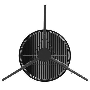 vidaXL Τρίποδο Μαγειρέματος Με Grill Grate Και Τηγάνι Φωτιάς 170 εκ.