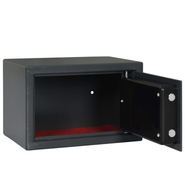vidaXL Ψηφιακό Ασφαλές Σκούρο γκρι 31 x 20 x 20 εκ. Ατσάλι