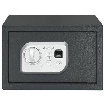 vidaXL Ψηφιακό Ασφαλές Σκούρο γκρι 31 x 20 x 20 εκ. Ατσάλι