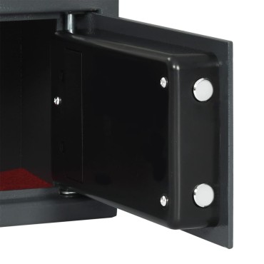 vidaXL Ψηφιακό Ασφαλές Σκούρο γκρι 31 x 20 x 20 εκ. Ατσάλι
