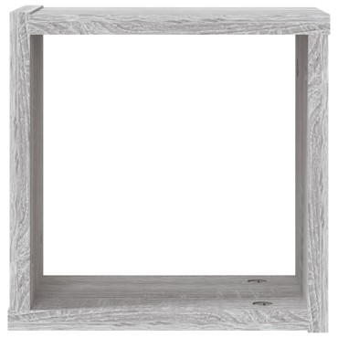 vidaXL Floating Ράφια Γκρι σονομά MDF Μεσαία Επιτοίχια Floating Ράφια