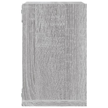 vidaXL Floating Ράφια Γκρι σονομά MDF Μεσαία Επιτοίχια Floating Ράφια