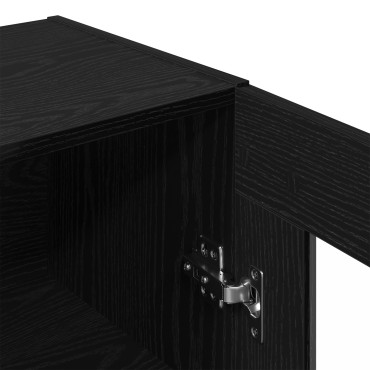 vidaXL Μαύρο Ντουλάπι Τοίχου - 69.5x34x90cm 1 τεμ.